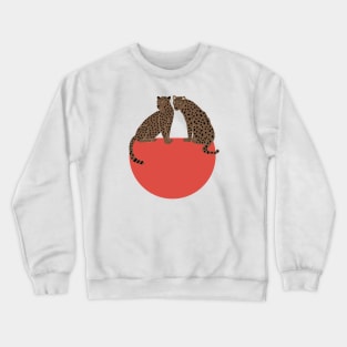 Leopards and shape Crewneck Sweatshirt